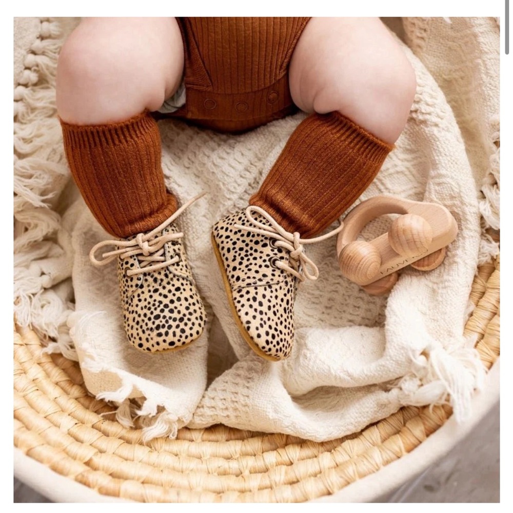 Fauve + Co Leopard Baby Booties